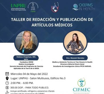 ODEM y UNPHU invitan al "Taller de Redacción y Publicación de Artículos Médicos" este miércoles