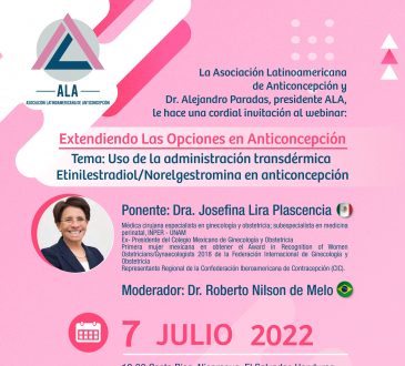 Asociación Latinoamericana de Anticoncepción invita a ciclo de webinars en julio