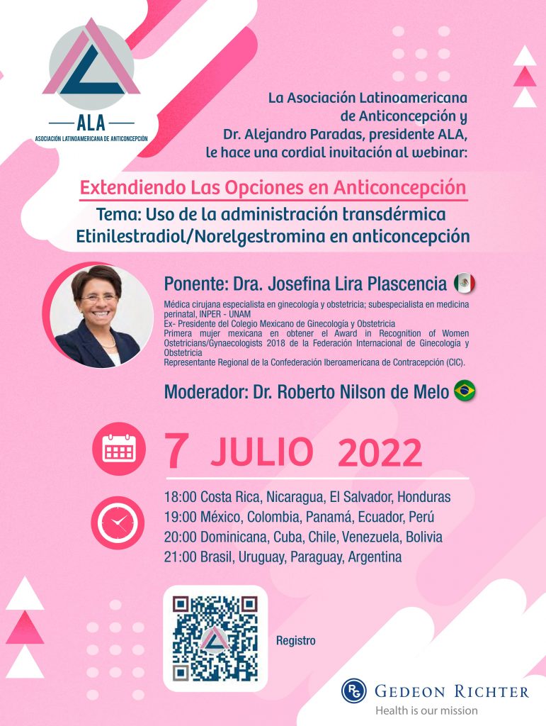 Asociación Latinoamericana de Anticoncepción invita a ciclo de webinars en julio