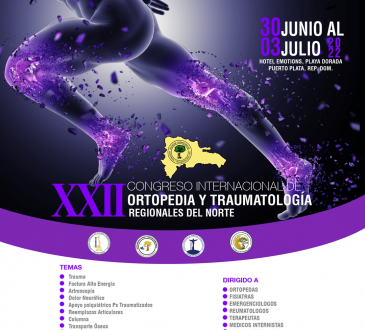 Regionales del Norte de la SDOT invitan a su XXII Congreso Internacional de Ortopedia y Traumatología
