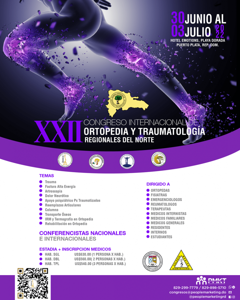 Regionales del Norte de la SDOT invitan a su XXII Congreso Internacional de Ortopedia y Traumatología Regionales del Norte de la SDOT invitan a su XXII Congreso Internacional de Ortopedia y Traumatología