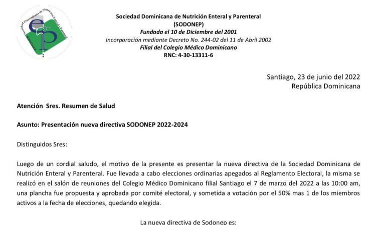 Sodonep estrena directiva