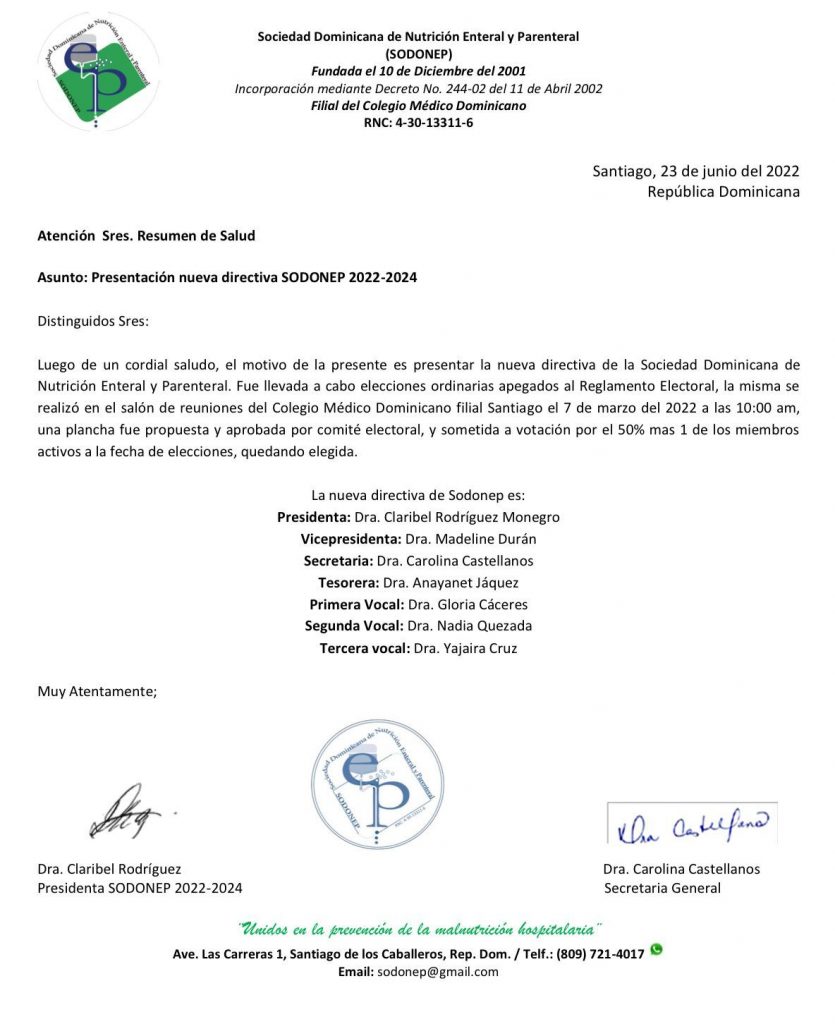 Sodonep estrena directiva Sodonep estrena directiva