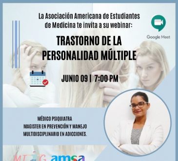 AMSA analizará trastornos de la personalidad múltiple