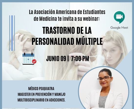 AMSA analizará trastornos de la personalidad múltiple