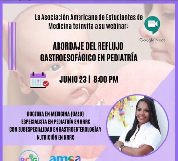 AMSA-UNPHU abordará reflujo en pediatría
