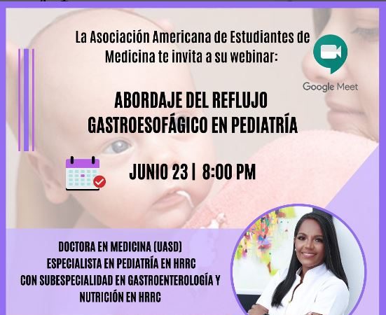 AMSA-UNPHU abordará reflujo en pediatría