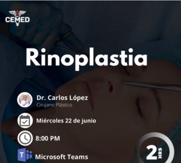 Cemed disertará en rinoplastia