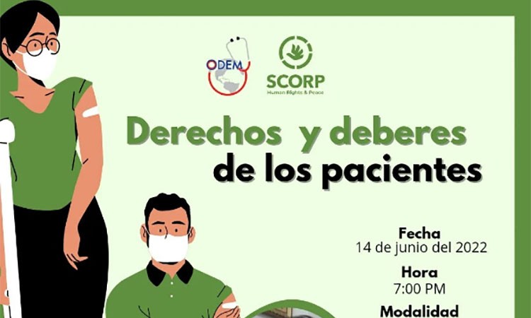 ODEM invita a webinar sobre los derechos y deberes de los pacientes