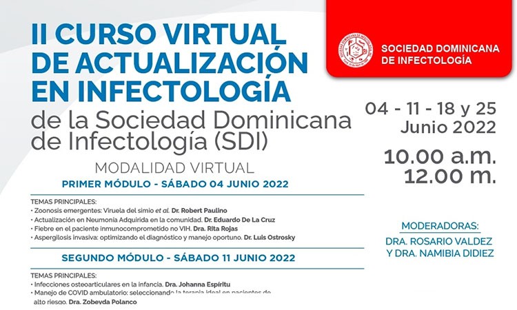 SDI presenta el II Curso virtual gratuito de Actualización en Infectología 