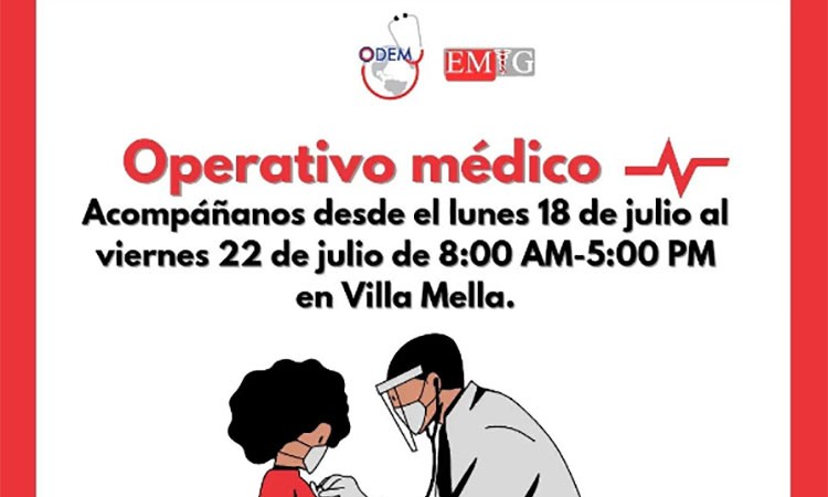 ODEM realizará operativo médico en Villa Mella en julio