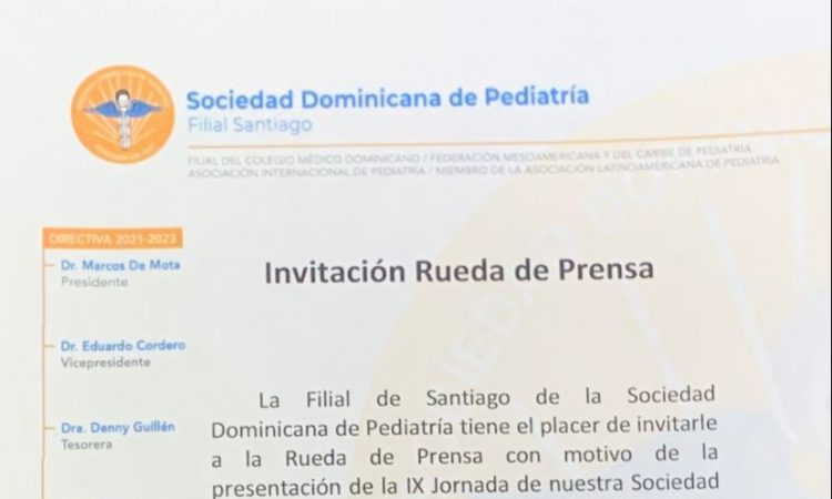 Pediatras filial Santiago presentarán lX jornada de la sociedad