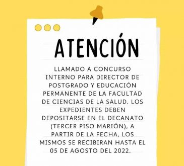 Facultad de Ciencias de la Salud de la UASD llama a concurso interno
