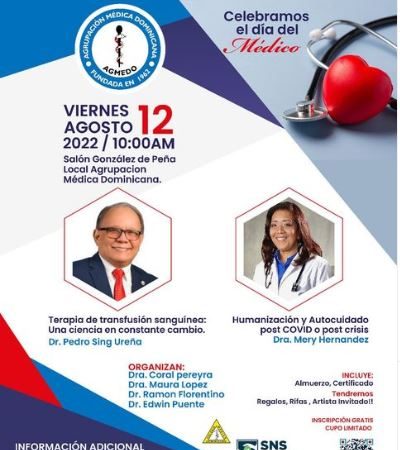AGMEDO celebrará "Día del Médico Dominicano"