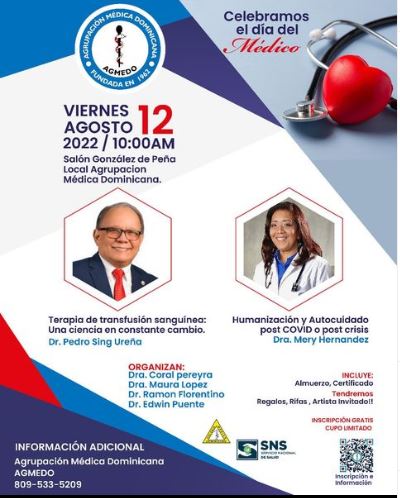 AGMEDO celebrará "Día del Médico Dominicano"