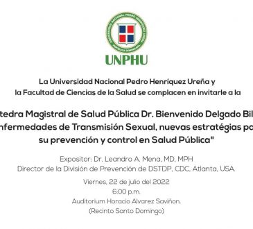 UNPHU invita a su cátedra magistral de salud pública sobre enfermedades de transmisión sexual