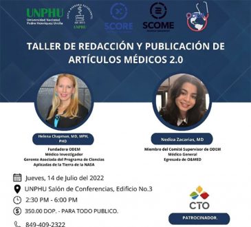 ODEM realizará taller de redacción y publicación de artículos médicos
