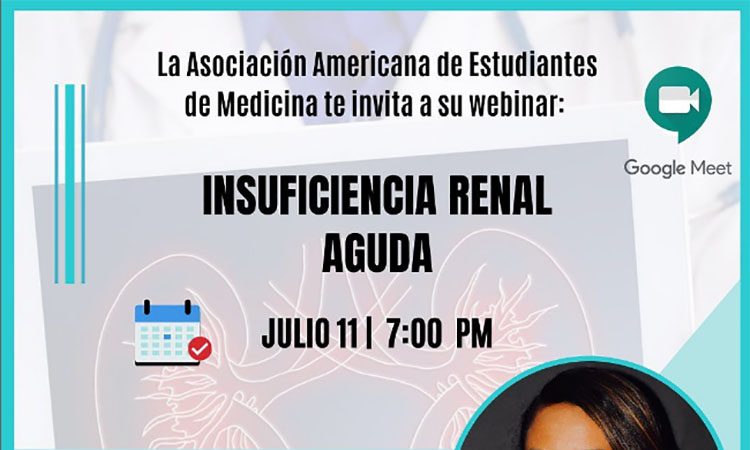 AMSA-UNPHU invita a webinar sobre insuficiencia renal aguda este lunes