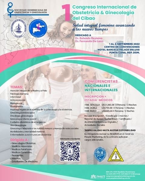 el I Congreso Internacional de Ginecología y Obstetricia del Cibao