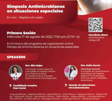 Infectólogos disertarán sobre antimicrobianos en situaciones especiales