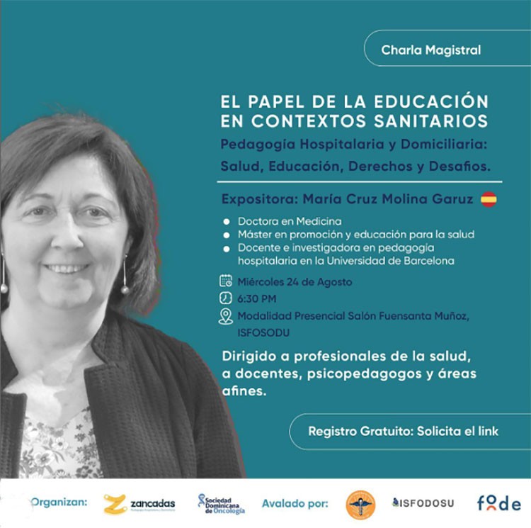 Especialistas conversarán sobre pedagogía hospitalaria en el ISFODOSU este miércoles