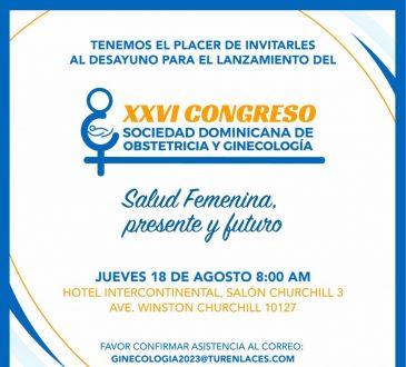 Ginecólogos presentarán su XXVI Congreso el 18 de agosto