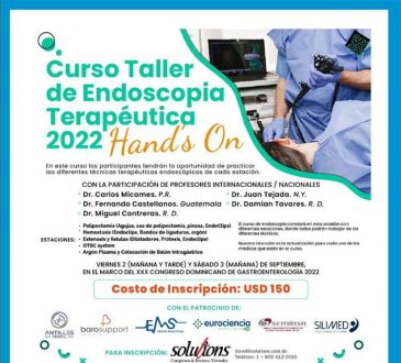 SODOGASTRO presenta su 'Curso Taller de Endoscopia Terapéutica 2022'