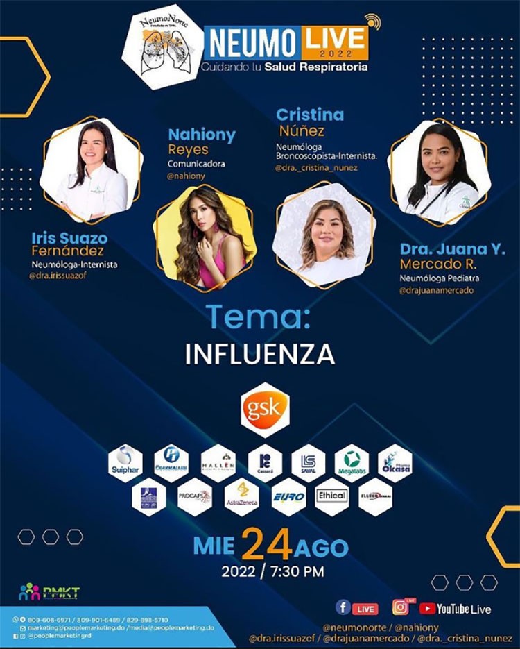 NEUMONORTE invita a su live sobre influenza este miércoles