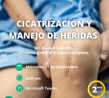 AMSA-INTEC invita a charla sobre la manejo de heridas este miércoles