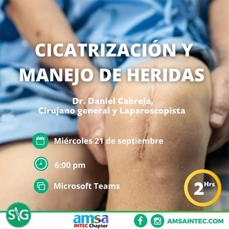 AMSA-INTEC invita a charla sobre manejo de heridas este miércoles AMSA-INTEC invita a charla sobre la manejo de heridas este miércoles