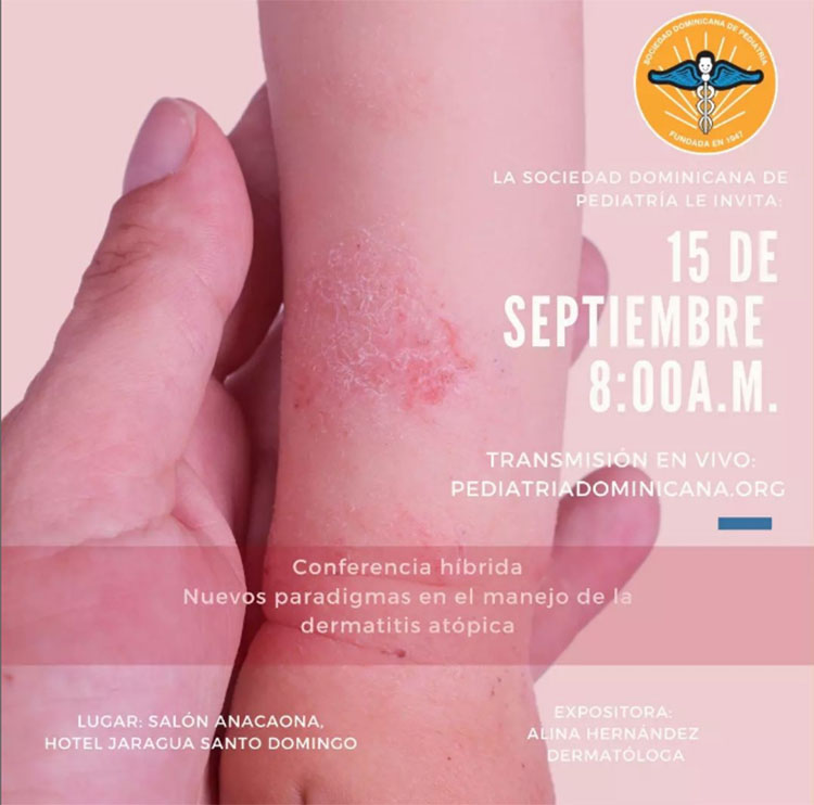 Pediatras invitan a su conferencia sobre el manejo de la dermatitis atópica Pediatras invitan a su conferencia sobre el manejo de la dermatitis atópica