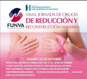 Maternidad de Los Mina realizará su X Jornada de Cirugía de Reducción y Reconstrucción Mamaria en octubre