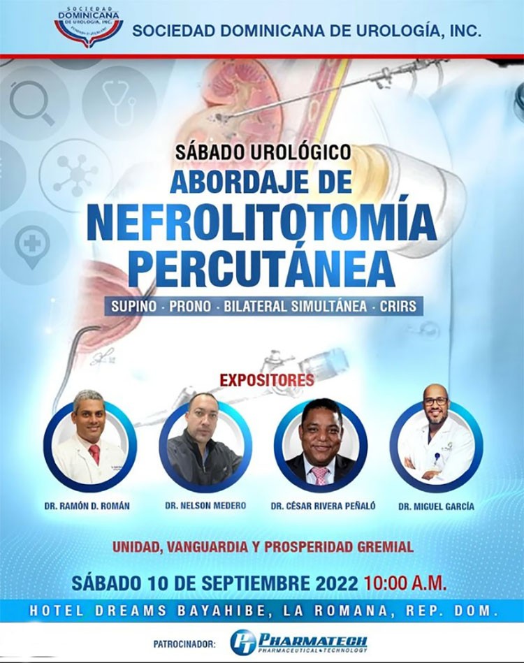 Urólogos disertarán sobre el abordaje de nefrolitotomía percutánea el 10-sep Urólogos disertarán sobre el abordaje de nefrolitotomía percutánea el 10-sep