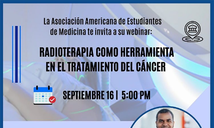 AMSA-UNPHU invita a webinar sobre radioterapia oncológica este viernes