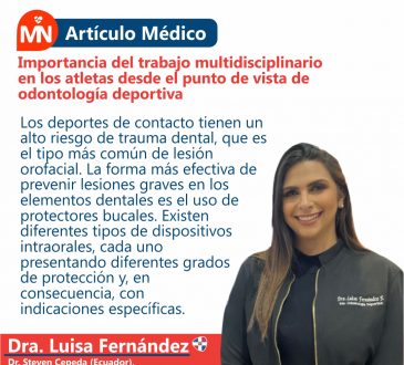 Artículo odontología deportiva