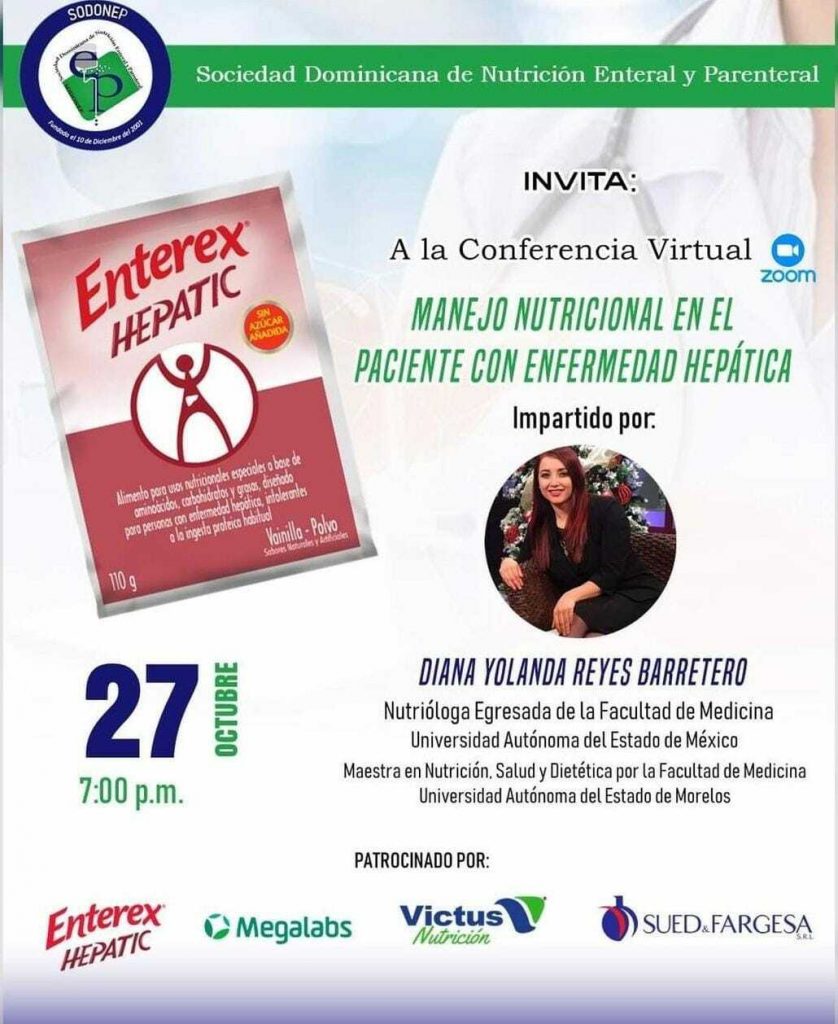 SODONEP invita a conferencia sobre manejo nutricional en pacientes hepáticos