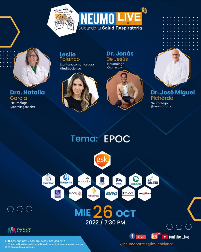 NEUMONORTE invita a su live sobre EPOC este miércoles
