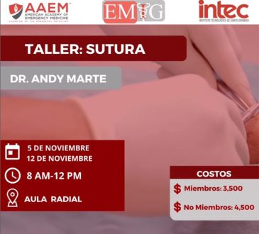 EMIG-INTEC vuelve a ofertar su Taller de Suturas en noviembre