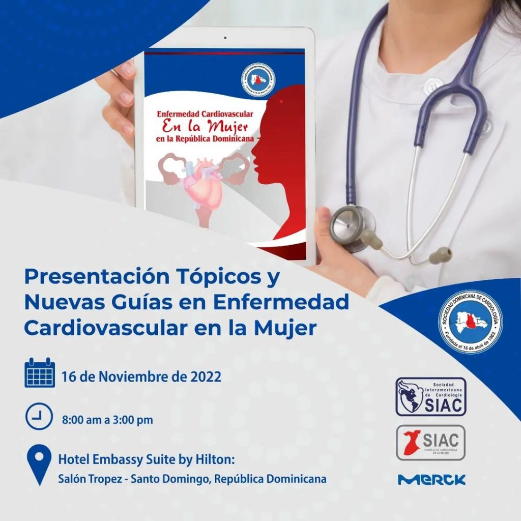 SODOCARDIO presentará sus nuevas guías en enfermedad cardiovascular en la mujer dominicana