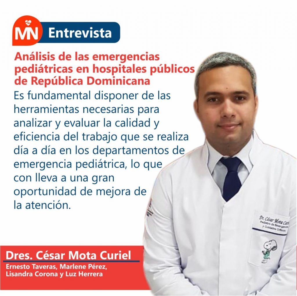 Dr. César Mota: Es vital crear un documento sobre normas y estándares de emergencias pediátricas en RD Entrevista Dr. César Mota