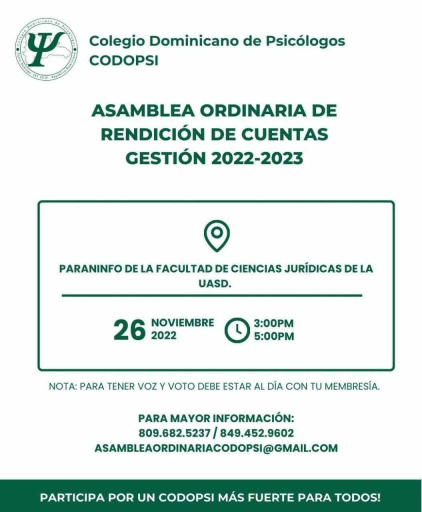 CODOPSI reprogramó su asamblea de rendición de cuentas