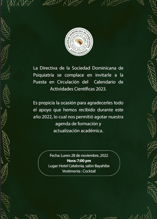 Sociedad de Psiquiatría presentará su agenda 2023 el lunes