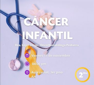 AMSA-INTEC invita a su charla sobre cáncer infantil este viernes