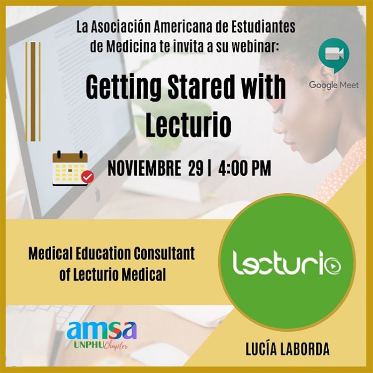 AMSA-UNPHU invita a su conferencia 'Getting started with Lecturio' AMSA-UNPHU invita a su conferencia 'Getting started with Lecturio'
