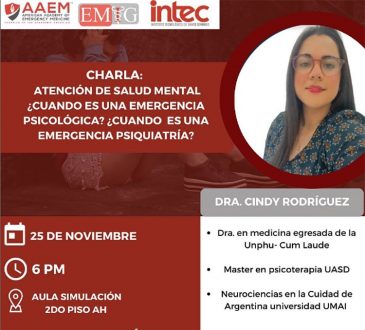 Charla EMIG-INTEC emergencias psicológicas y psiquiátricas