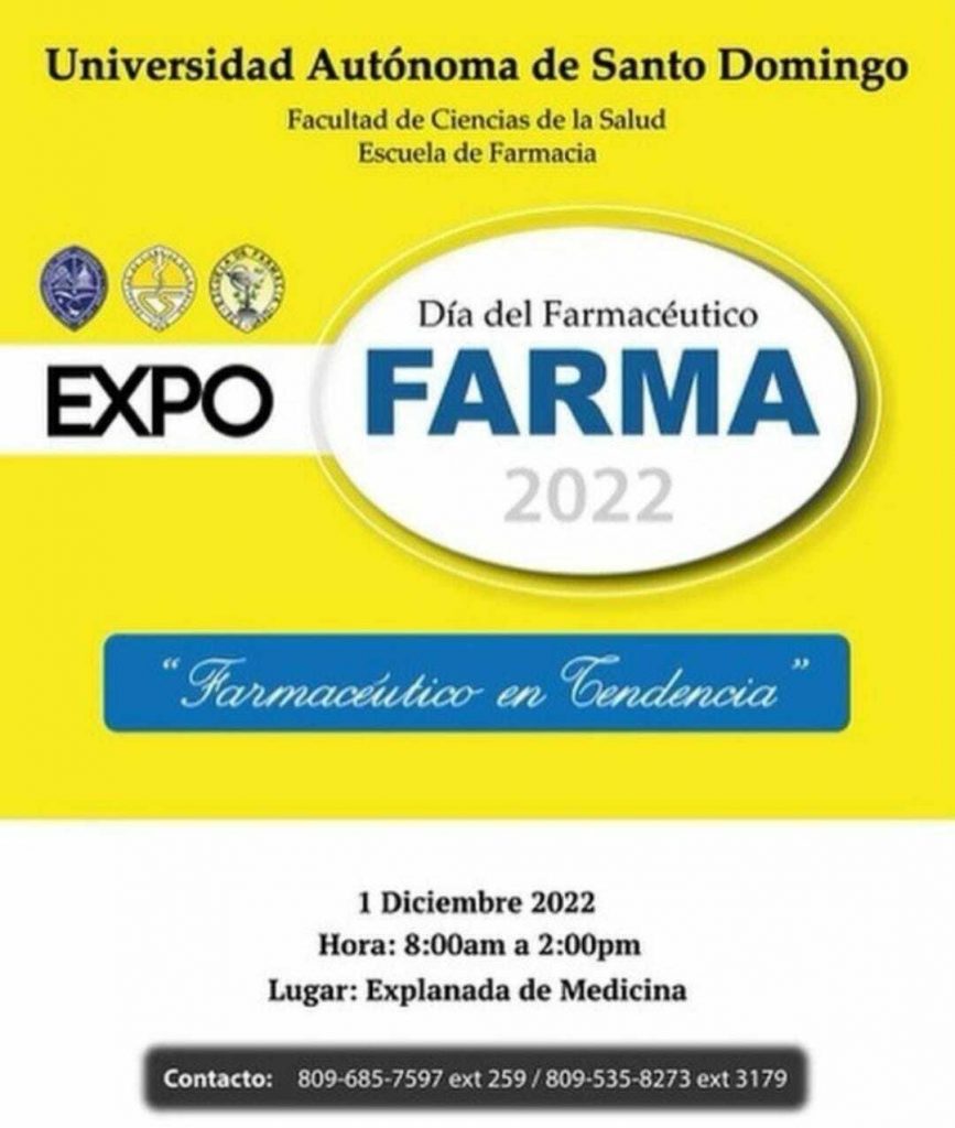 FCS-UASD celebrará el Día Nacional del Farmacéutico con su 'Expo-Farma' FCS-UASD celebrará el Día Nacional del Farmacéutico con su 'Expo-Farma'