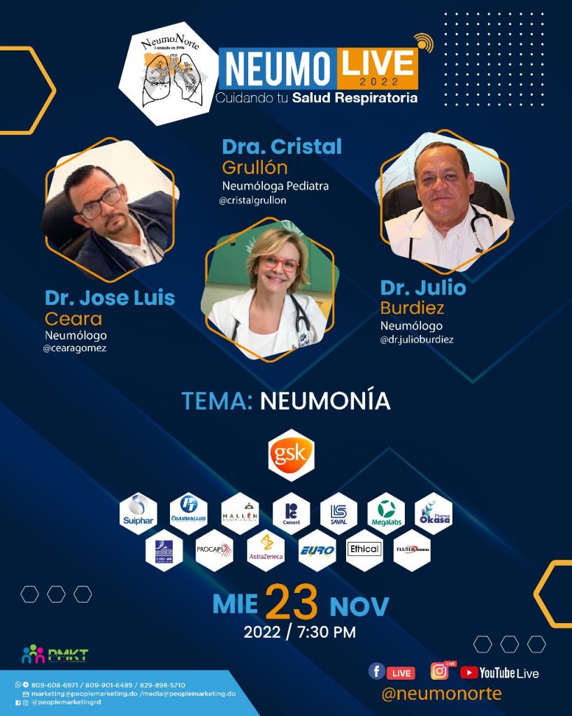 NEUMONORTE invita a su live sobre Neumonía el 23 de noviembre