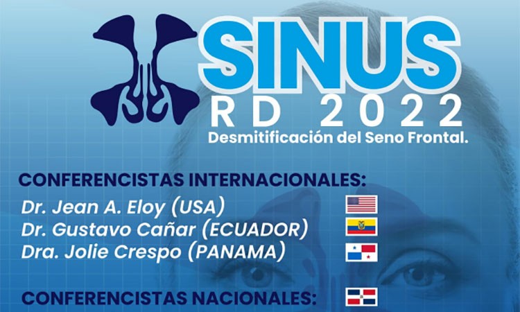 Otorrinolaringólogos invitan a su Congreso SINUS RD 2022 este viernes
