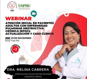EMIG UNPHU invita a webinar sobre la EPOC este martes