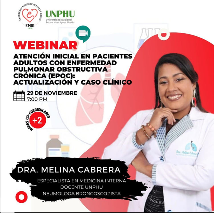 EMIG UNPHU invita a webinar sobre la EPOC este martes EMIG UNPHU invita a webinar sobre la EPOC este martes
